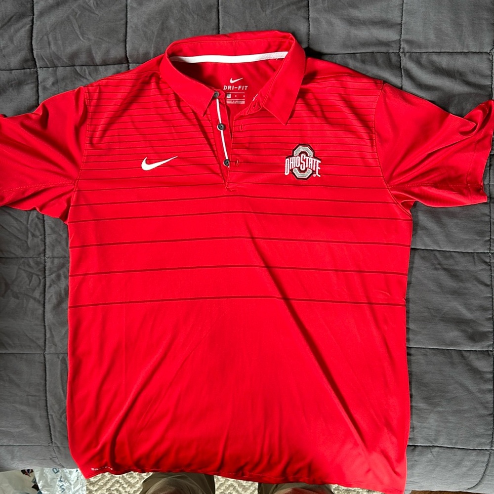 Official Ohio State team polo dri fit size large